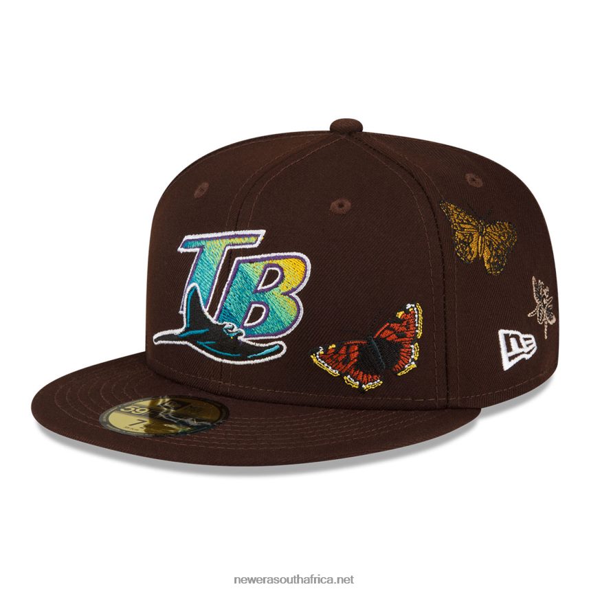 Tampa Bay Rays Felt x MLB Brown 59FIFTY Fitted Cap New Era TRBRBN992