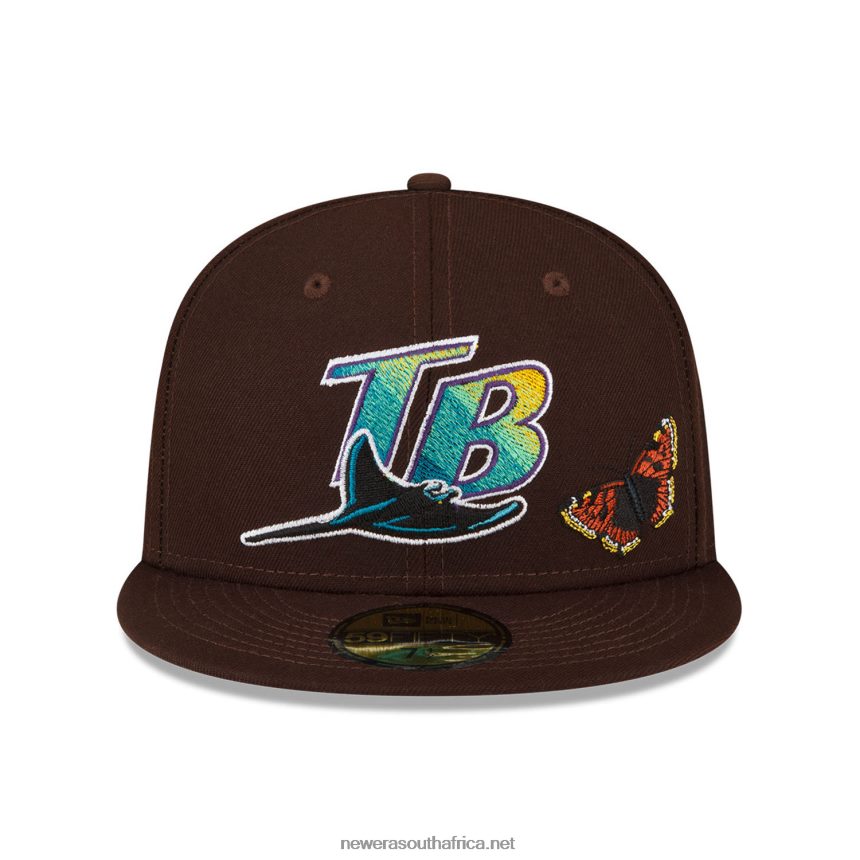 Tampa Bay Rays Felt x MLB Brown 59FIFTY Fitted Cap New Era TRBRBN992