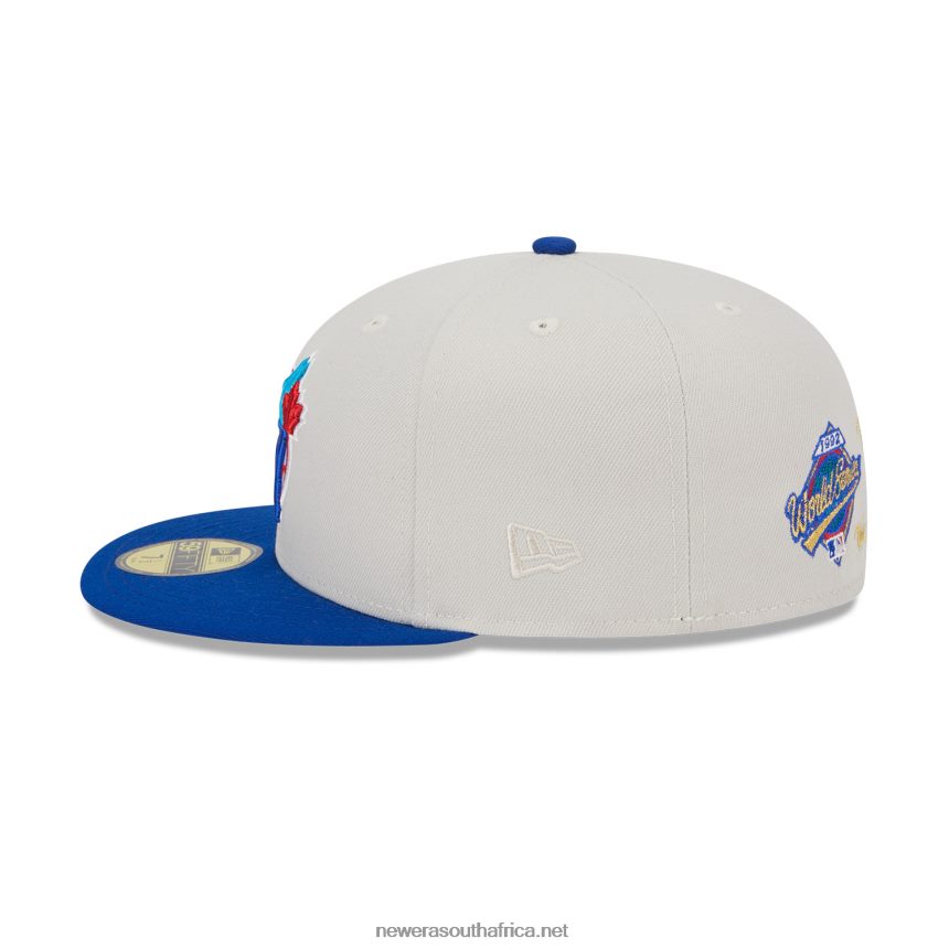 Toronto Blue Jays Varsity Letter Stone 59FIFTY Fitted Cap New Era TRBRBN253