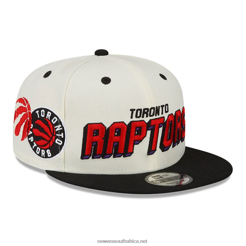 Toronto Raptors Awake White 9FIFTY Snapback Cap New Era TRBRBN2101