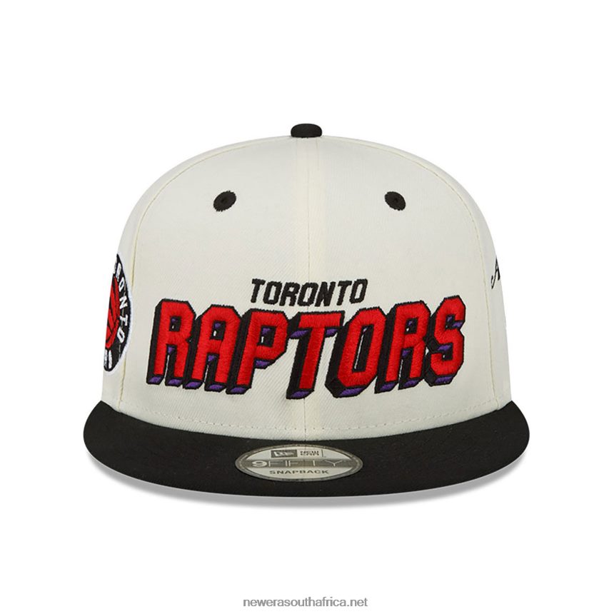 Toronto Raptors Awake White 9FIFTY Snapback Cap New Era TRBRBN2101