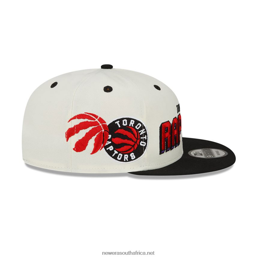 Toronto Raptors Awake White 9FIFTY Snapback Cap New Era TRBRBN2101