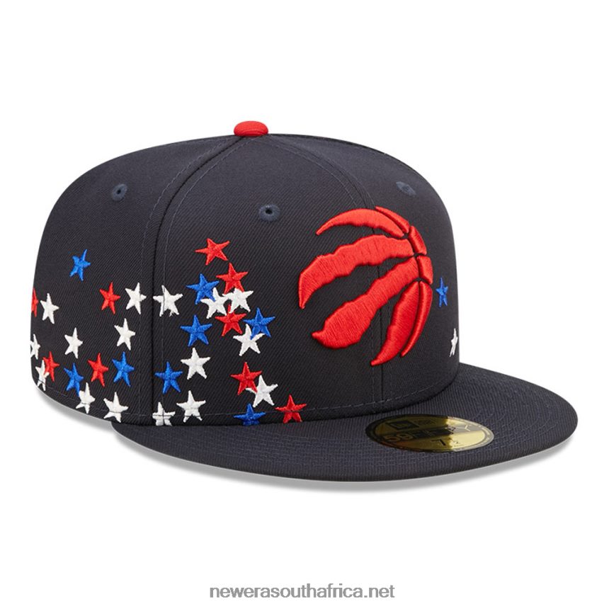Toronto Raptors NBA Americana Navy 59FIFTY Fitted Cap New Era TRBRBN909