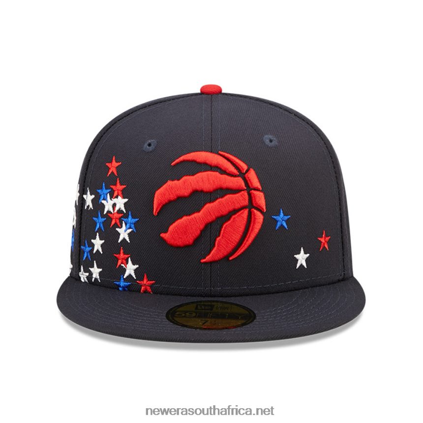 Toronto Raptors NBA Americana Navy 59FIFTY Fitted Cap New Era TRBRBN909