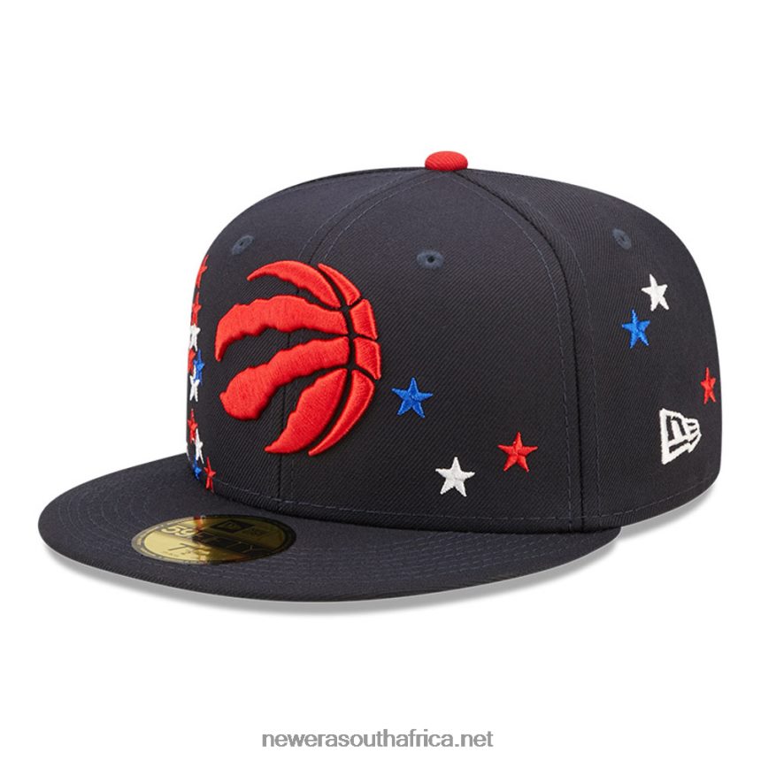 Toronto Raptors NBA Americana Navy 59FIFTY Fitted Cap New Era TRBRBN909