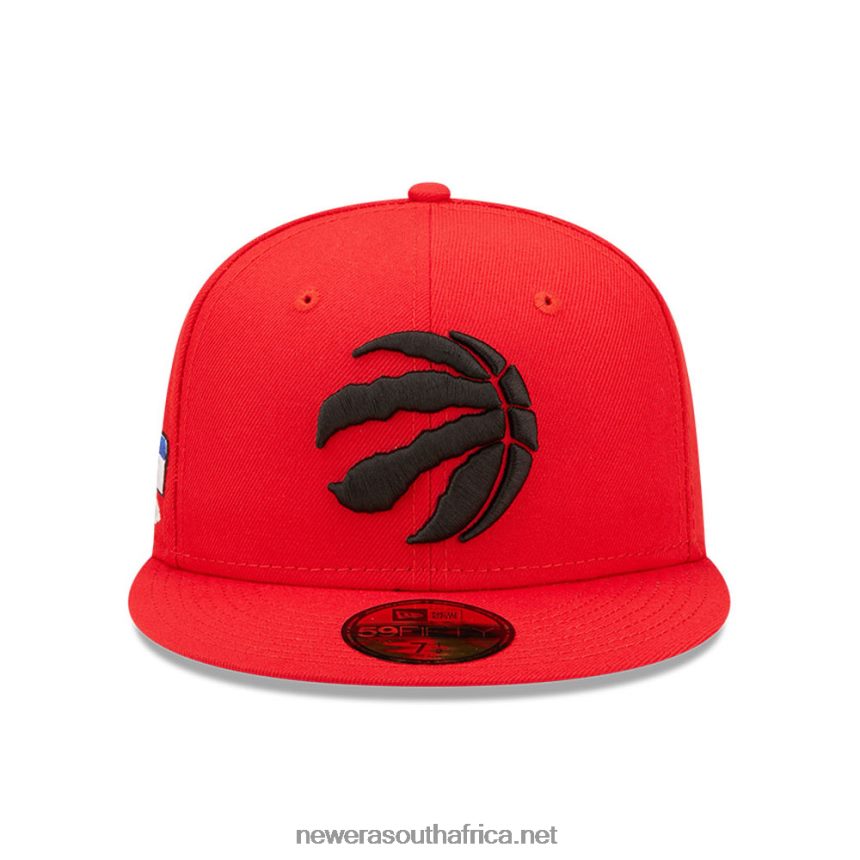 Toronto Raptors NBA Cloud Red 59FIFTY Fitted Cap New Era TRBRBN788
