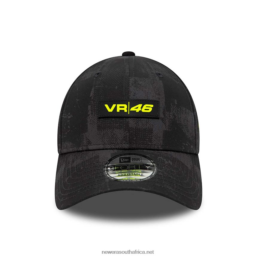 VR46 All Over Print Black 9FORTY Adjustable Cap New Era TRBRBN1811