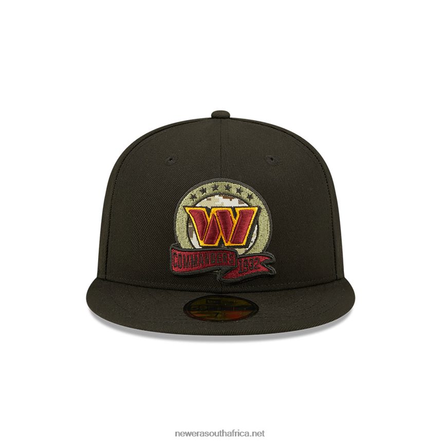 Washington Commanders NFL Salute to Service Black 59FIFTY Fitted Cap New Era TRBRBN522