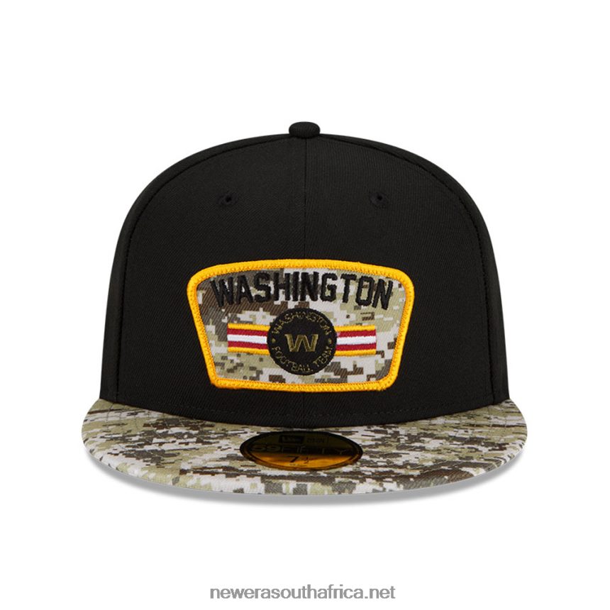 Washington NFL Salute to Service Black 59FIFTY Cap New Era TRBRBN1272