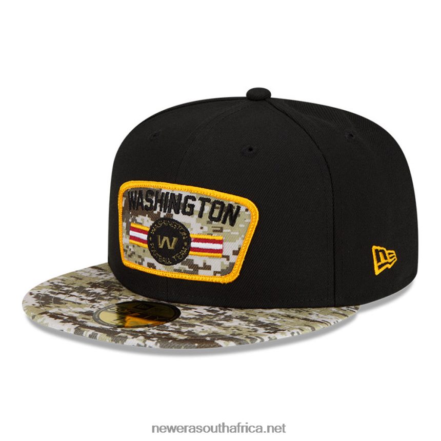 Washington NFL Salute to Service Black 59FIFTY Cap New Era TRBRBN1272