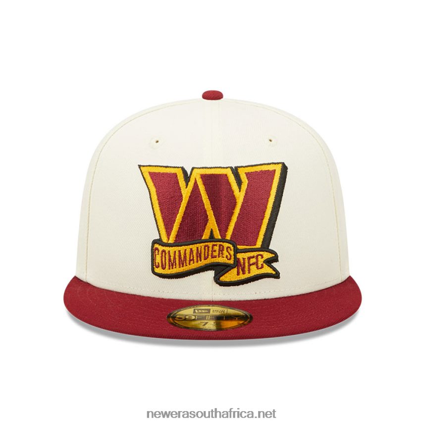 Washington NFL Sideline 2022 White 59FIFTY Fitted Cap New Era TRBRBN368