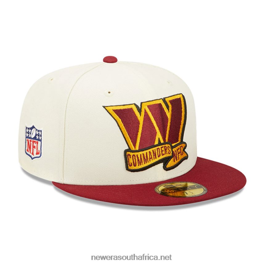 Washington NFL Sideline 2022 White 59FIFTY Fitted Cap New Era TRBRBN368