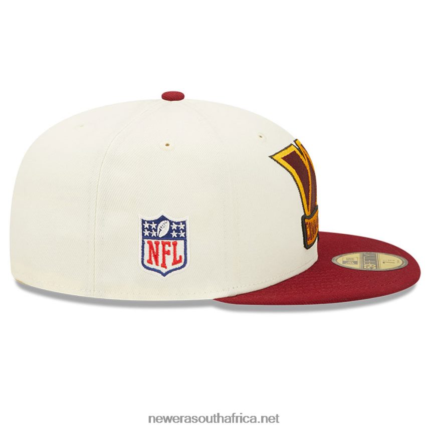 Washington NFL Sideline 2022 White 59FIFTY Fitted Cap New Era TRBRBN368