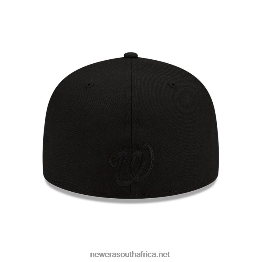 Washington Nationals MLB Team Fire Black 59FIFTY Fitted Cap New Era TRBRBN580