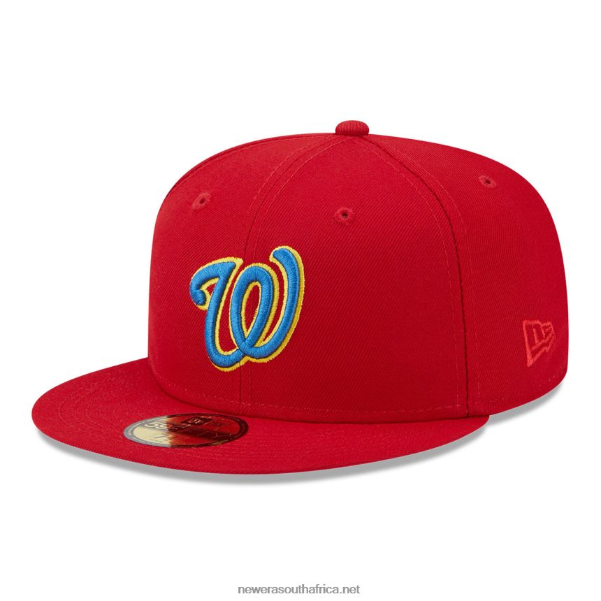 Washington Nationals State Tartan Red 59FIFTY Fitted Cap New Era TRBRBN515