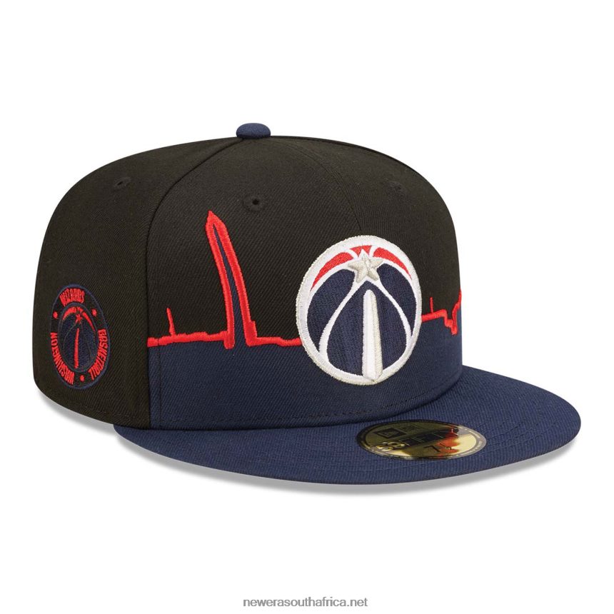 Washington Wizards NBA Tip Off2022 Black 59FIFTY Fitted Cap New Era TRBRBN770