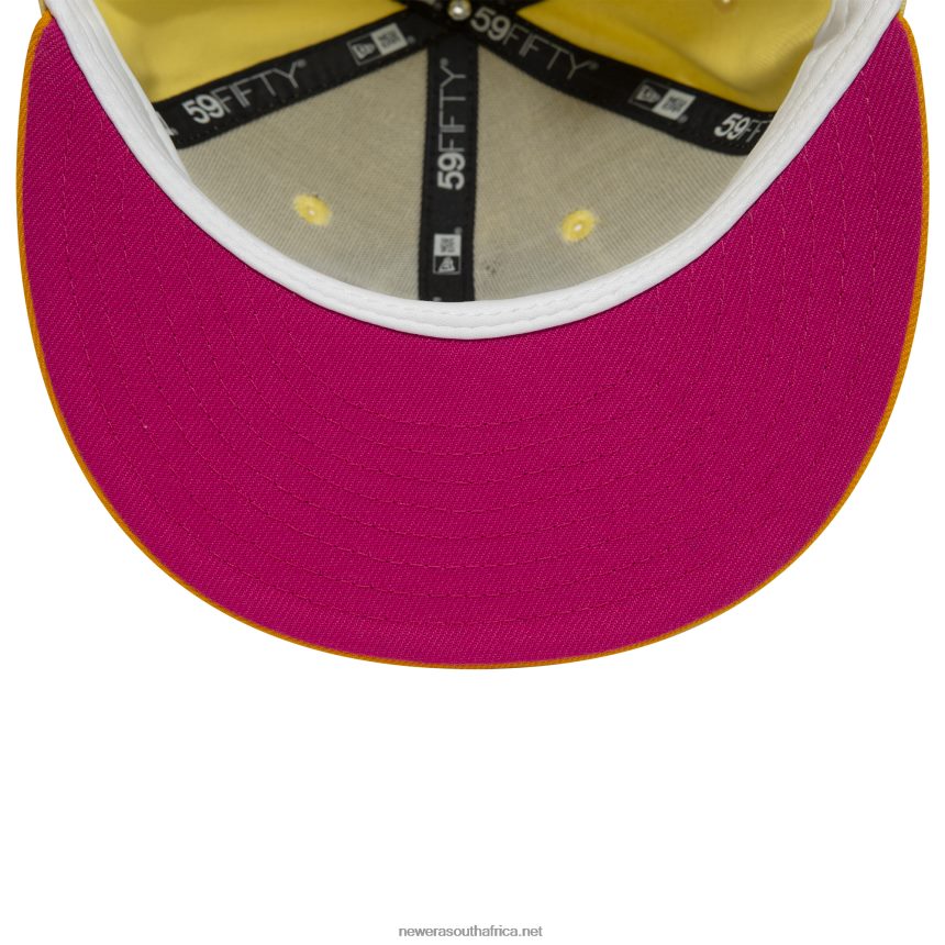 Wilmington Blue Rocks MiLB Soft Yellow 59FIFTY Fitted Cap New Era TRBRBN166