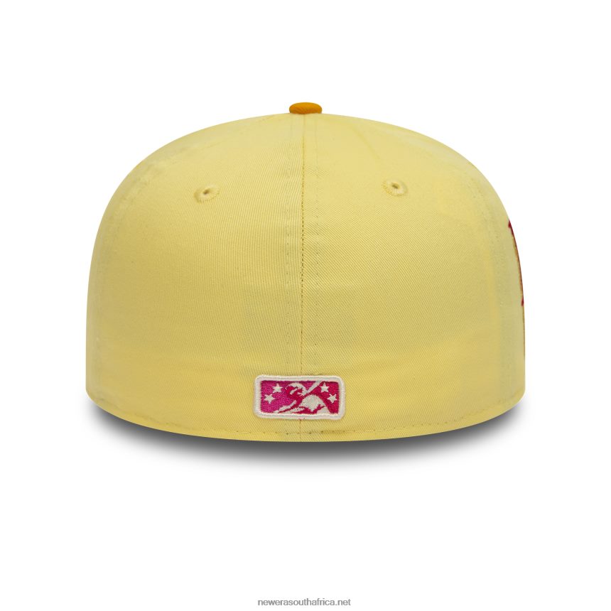 Wilmington Blue Rocks MiLB Soft Yellow 59FIFTY Fitted Cap New Era TRBRBN166