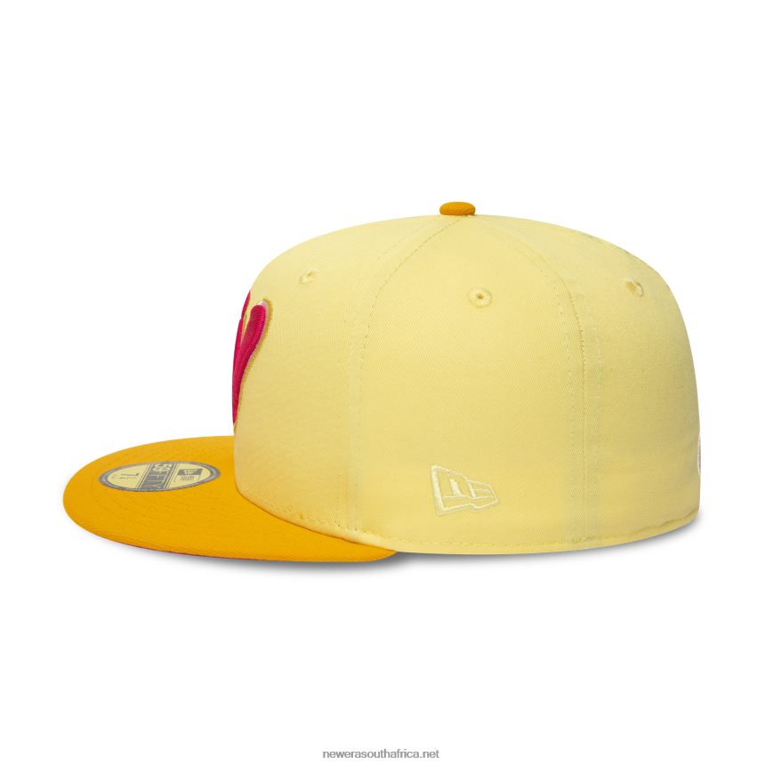 Wilmington Blue Rocks MiLB Soft Yellow 59FIFTY Fitted Cap New Era TRBRBN166