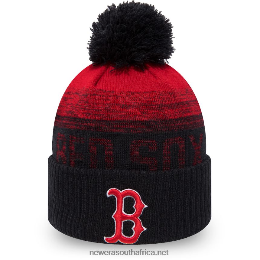 Boston Red Sox Navy Ombre Bobble Beanie Hat New Era TRBRBN2357