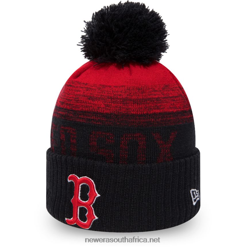 Boston Red Sox Navy Ombre Bobble Beanie Hat New Era TRBRBN2357