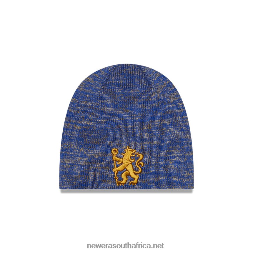 Chelsea FC Lion Crest Marble Navy Skull Knit Beanie Hat New Era TRBRBN2517