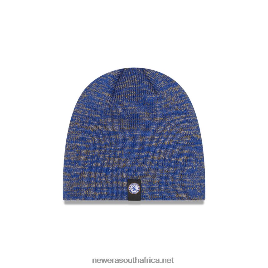 Chelsea FC Lion Crest Marble Navy Skull Knit Beanie Hat New Era TRBRBN2517