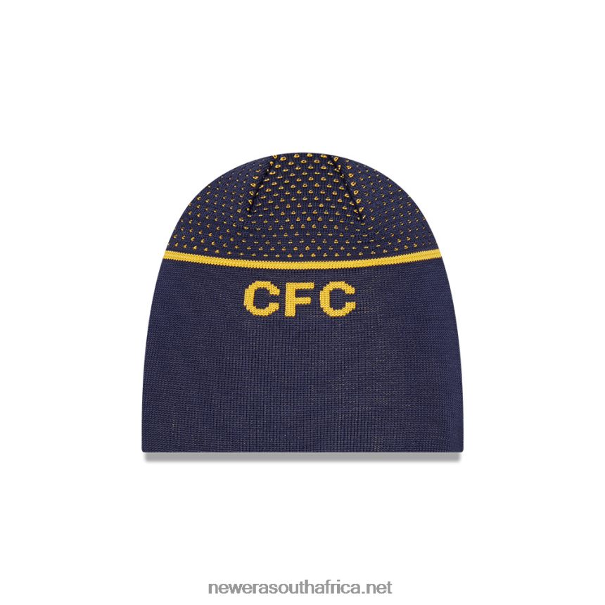 Chelsea FC Lion Crest Navy Skull Knit Beanie Hat New Era TRBRBN2526