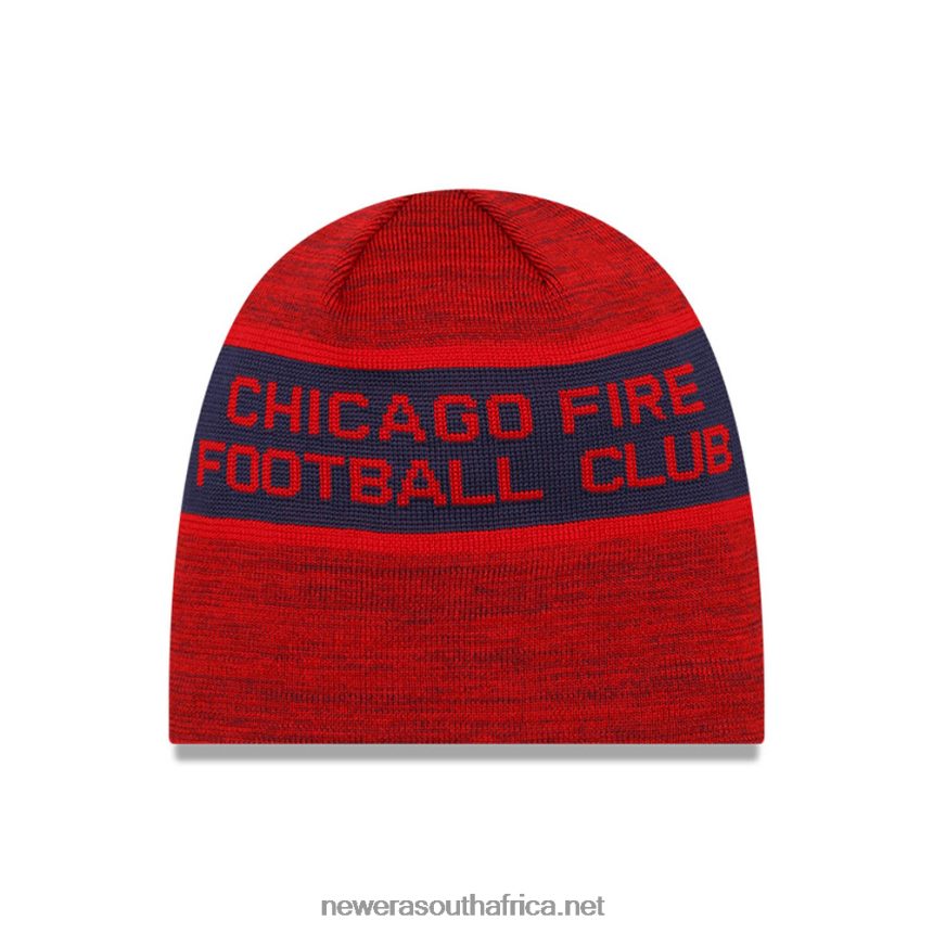 Chicago Fire MLS Kick Off Red Beanie Hat New Era TRBRBN2366