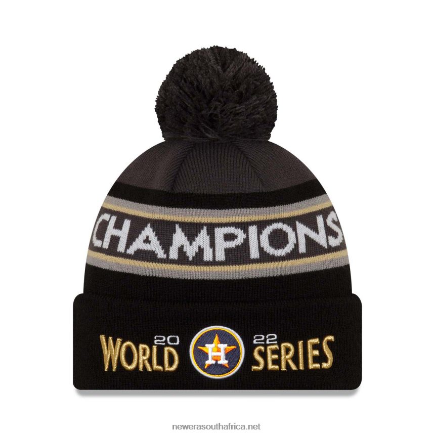 Houston Astros MLB World Series Champions Black Cuff Knit Beanie Hat New Era TRBRBN2535