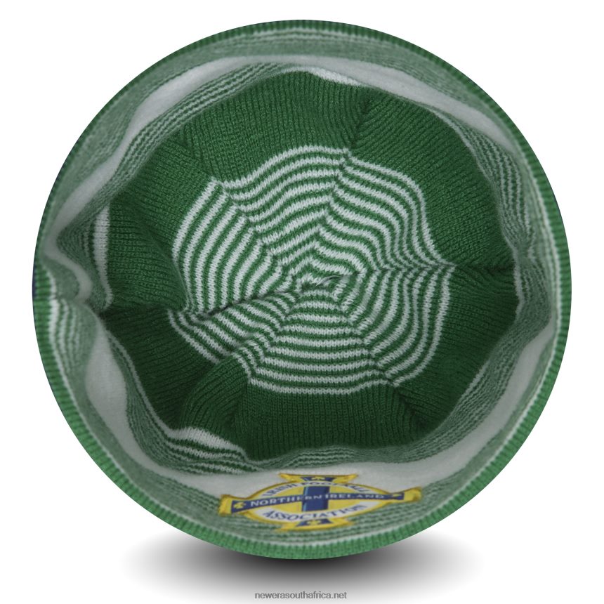 Irish FA Stripe Blue Bead Skull Beanie Hat New Era TRBRBN2455