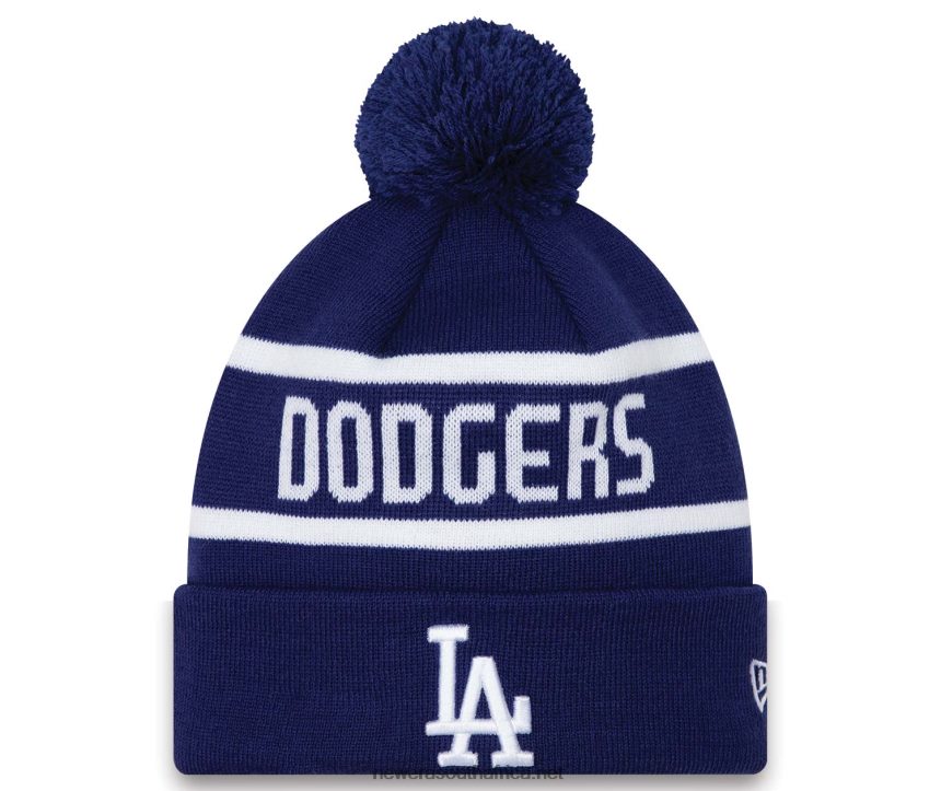 LA Dodgers Jake Cuff Blue Beanie Hat New Era TRBRBN2471