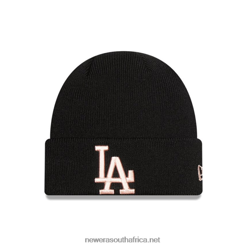 LA Dodgers League Essential Kids Black Beanie Hat New Era TRBRBN2333