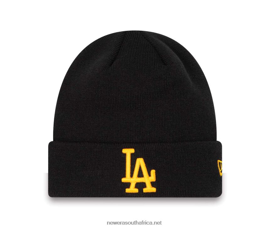 LA Dodgers League Essentials Black Cuff Beanie Hat New Era TRBRBN2410