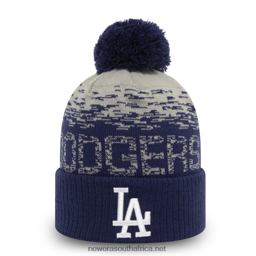 LA Dodgers Navy Bobble Beanie Hat New Era TRBRBN2550