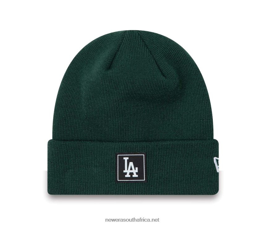 LA Dodgers Team Cuff Dark Green Beanie Hat New Era TRBRBN2481