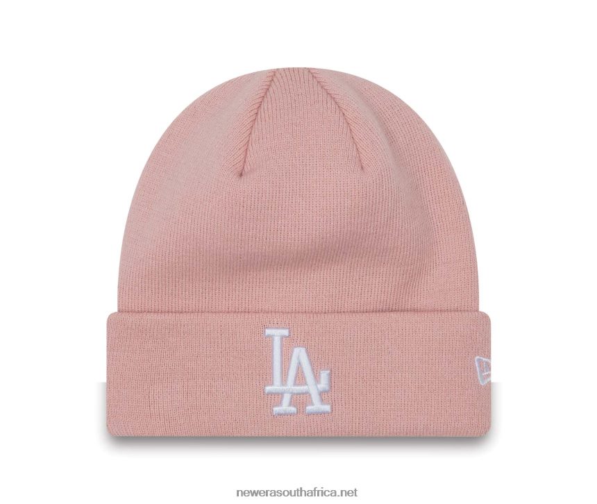 LA Dodgers Womens League Essentials Cuff Pink Beanie Hat New Era TRBRBN2420