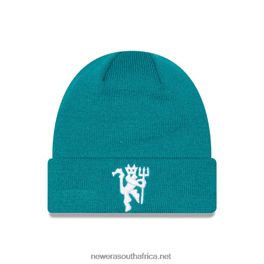 Manchester United Seasonal Turquoise Beanie Hat New Era TRBRBN2547