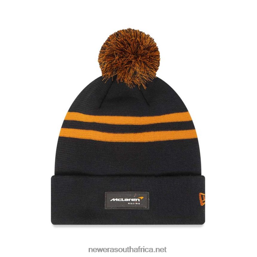 McLaren Pom Black Beanie Hat New Era TRBRBN2497