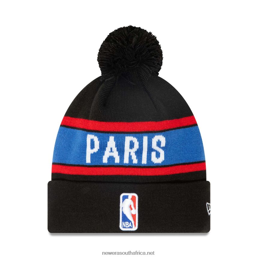 NBA Paris Games Black Knit Beanie Hat New Era TRBRBN2419