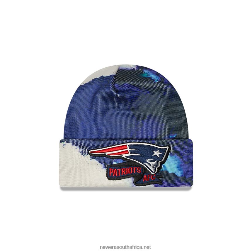 New England Patriots NFL Sideline Oceanside Blue Beanie Hat New Era TRBRBN2412