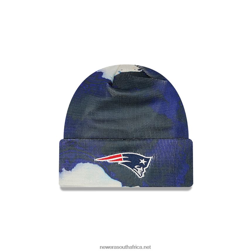 New England Patriots NFL Sideline Oceanside Blue Beanie Hat New Era TRBRBN2412