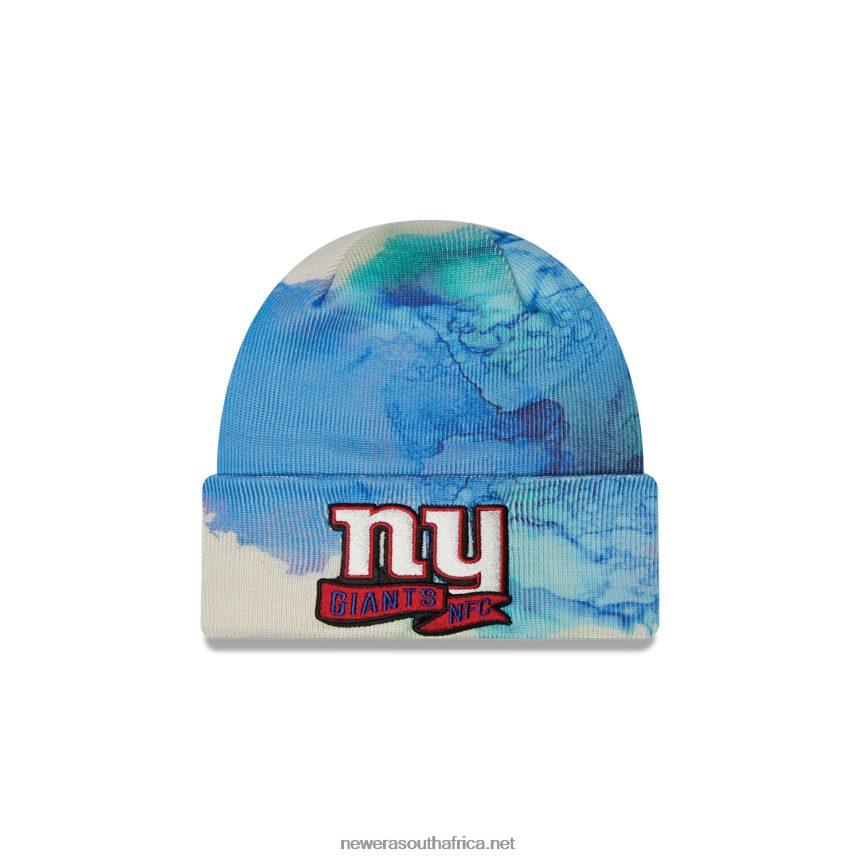 New York Giants NFL Sideline Calming Blue Beanie Hat New Era TRBRBN2434