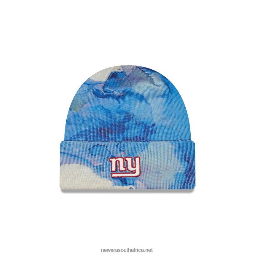 New York Giants NFL Sideline Calming Blue Beanie Hat New Era TRBRBN2434
