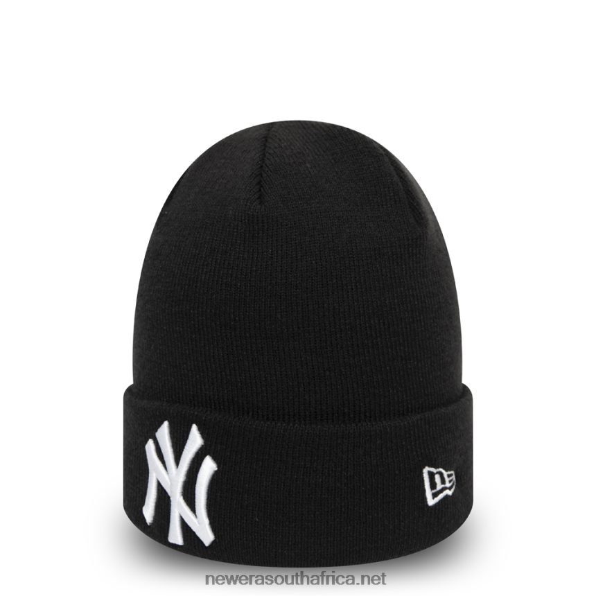New York Yankees Essential Black Cuff Beanie Hat New Era TRBRBN2427