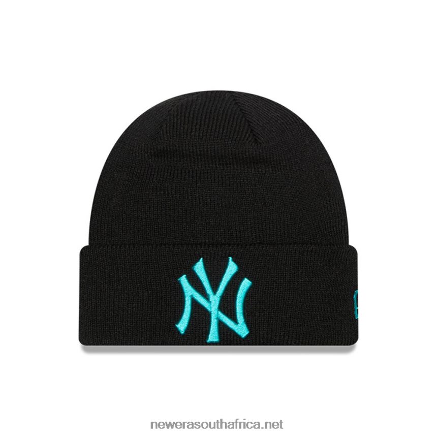 New York Yankees League Essential Kids Black Beanie Hat New Era TRBRBN2520