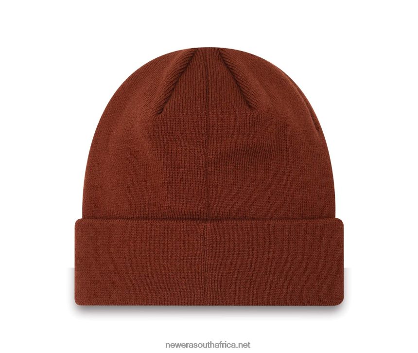 New York Yankees League Essentials Cuff Dark Brown Womens Beanie Hat New Era TRBRBN2440