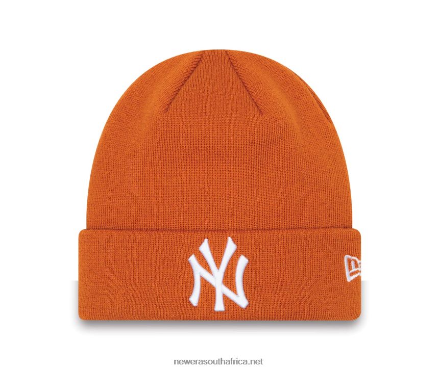 New York Yankees League Essentials Orange Beanie Hat New Era TRBRBN2400