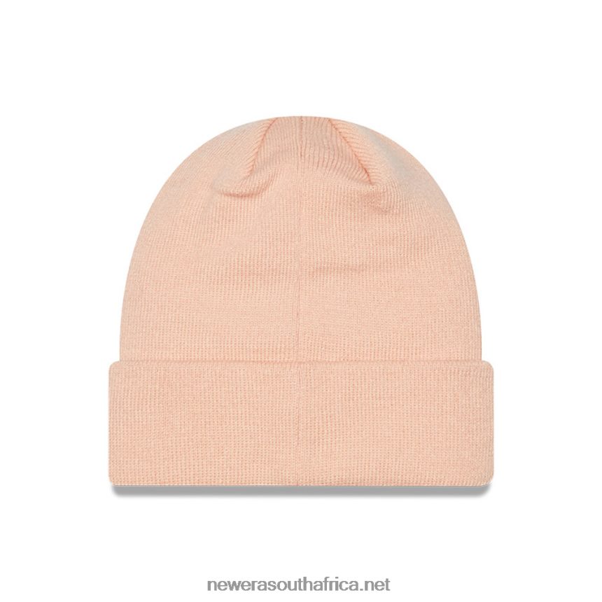 New York Yankees Metallic Womens Pink Beanie Hat New Era TRBRBN2528