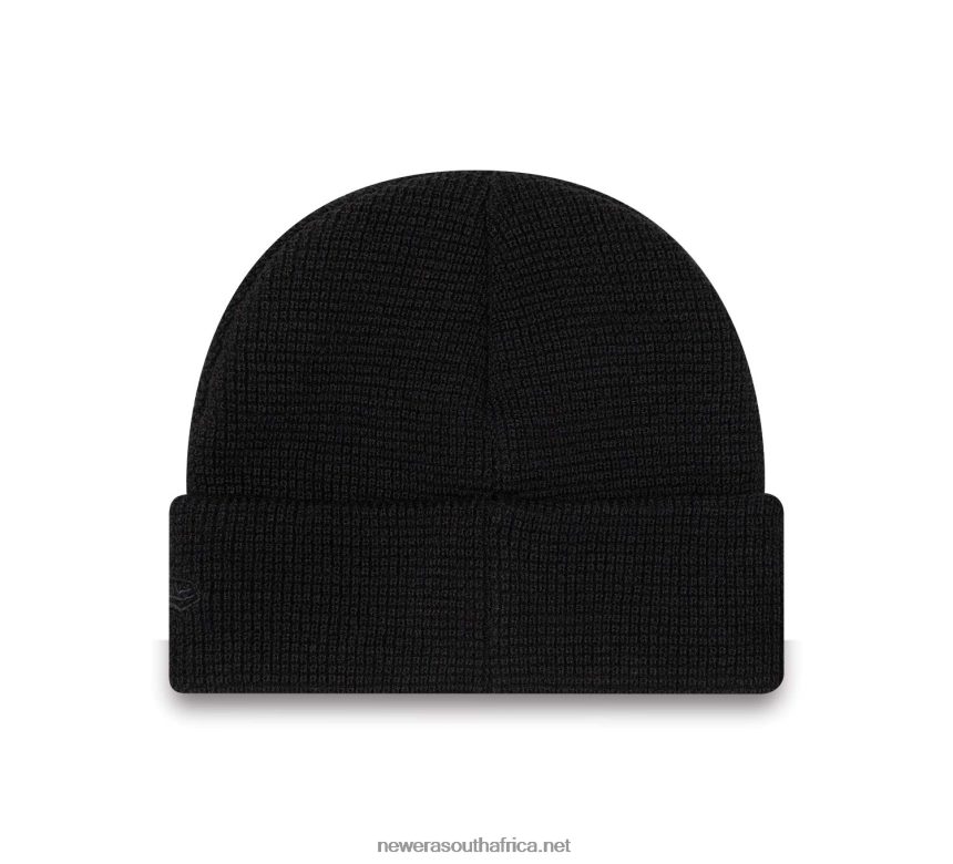 Polyana Patch Short Cuff Black Beanie Hat New Era TRBRBN2544